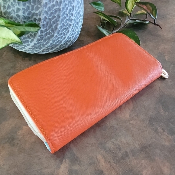SHINZI KATOH DESIGN 'Cheer Up' Long Wallet, Two Tone, Full Zip and Snap Closure - Picture 16 of 16